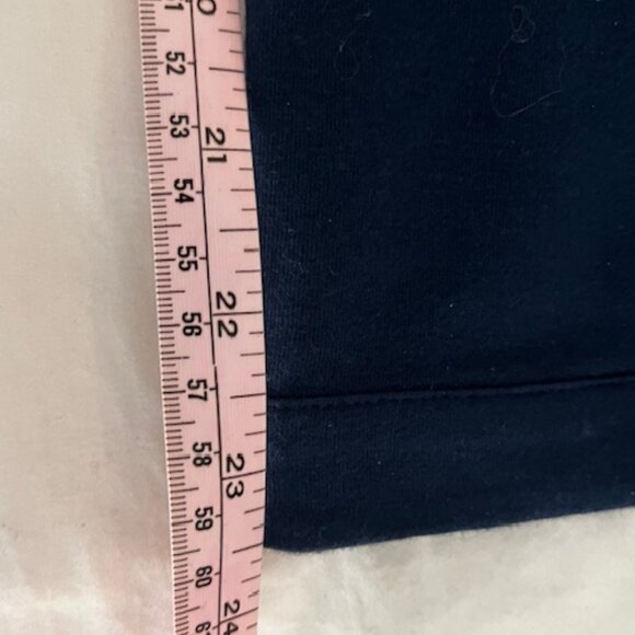 CAbi zippered hoodie/pants, Navy, Sz M, capri/ankle length pants, brass snaps - Picture 9 of 14